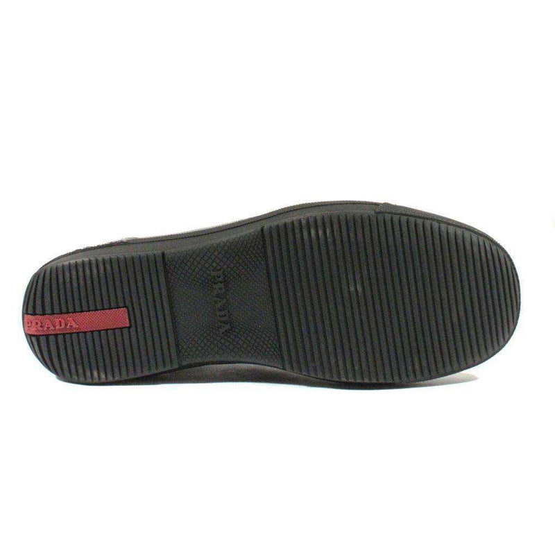 Prada Sports Mens Shoes Black Leather Sneakers 4E1526 (PRM37)-AmbrogioShoes