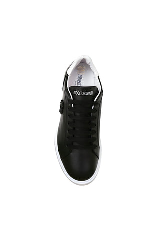 Roberto Cavalli 22535 Black Leather Casual Sneakers (RC1000)