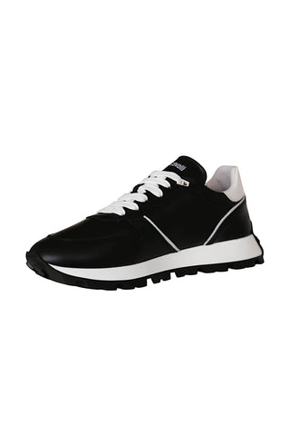 Roberto Cavalli 22541-A Black Leather Casual Sneakers (RC1003)