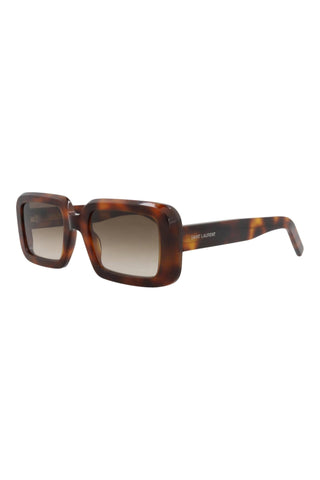 Saint Laurent  Medium Havana Sunglasses