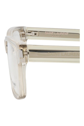 Saint Laurent  TRANSPARENT CREAM Eyeglasses