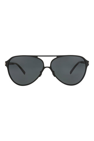 Saint Laurent Semimatte Black Sunglasses