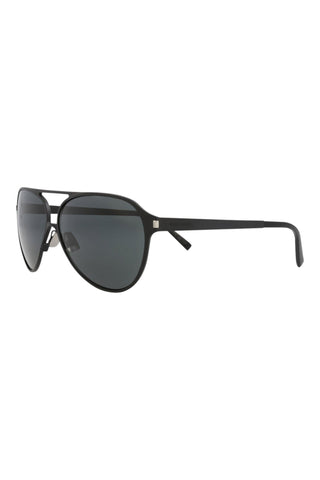 Saint Laurent Semimatte Black Sunglasses