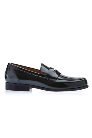 SUPERGLAMOUROUS Balmoral Polished Leather Penny Loafer