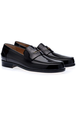 SUPERGLAMOUROUS Balmoral Polished Leather Penny Loafer