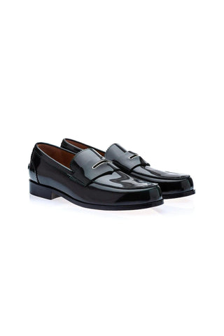 SUPERGLAMOUROUS Balmoral Polished Leather Penny Loafer