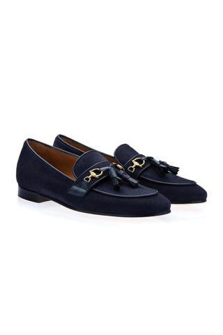 SUPERGLAMOUROUS Bruno Suede Tassel Loafers-AmbrogioShoes