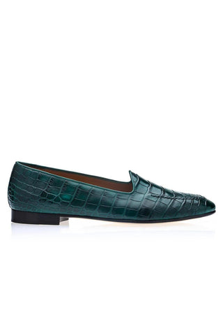 SUPERGLAMOUROUS Capri Crocodile Slip-On Loafer (SPGM1352)-AmbrogioShoes