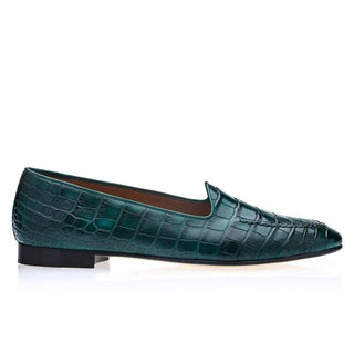 SUPERGLAMOUROUS Capri Exotic Crocodile Skin Slip-On Loafer (SPGM1352)-AmbrogioShoes