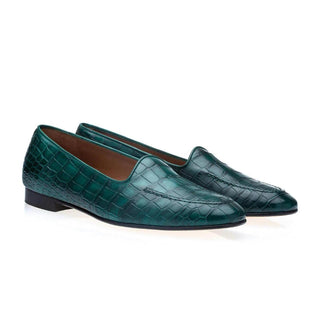 SUPERGLAMOUROUS Capri Exotic Crocodile Skin Slip-On Loafer (SPGM1352)-AmbrogioShoes