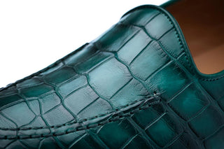 SUPERGLAMOUROUS Capri Men's Shoes Exotic Crocodile Skin Slip-On Loafer (SPGM1352)-AmbrogioShoes