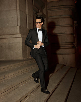 SUPERGLAMOUROUS Coruna Alana Men's Shoes Black Boucle Slipper Loafers (SPGM1321)-AmbrogioShoes