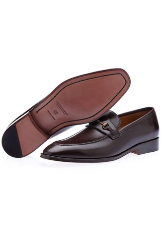 SUPERGLAMOUROUS Elmoro Vintage Leather Horse-Bit Loafer-AmbrogioShoes