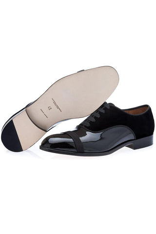 SUPERGLAMOUROUS Mathis Velvet / Patent Oxford