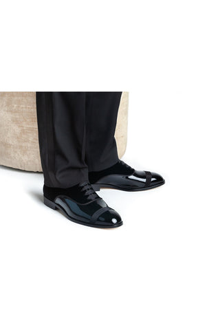 SUPERGLAMOUROUS Mathis Velvet / Patent Oxford