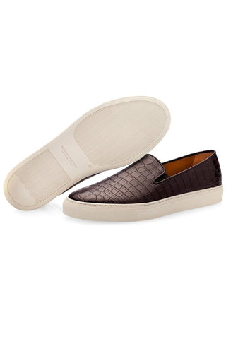 SUPERGLAMOUROUS Maxime Mississippi Exotic Alligator Skate Sneakers (SPGM1106)-AmbrogioShoes