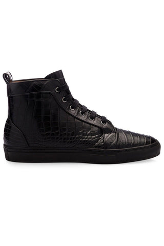 SUPERGLAMOUROUS Maxime Mississippi Exotic Alligator Skin High-Top Sneakers (SPGM1104)-AmbrogioShoes