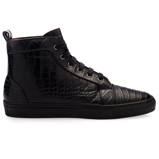 SUPERGLAMOUROUS Maxime Mississippi Men's Shoes Exotic Alligator Skin High-Top Sneakers (SPGM1104)-AmbrogioShoes