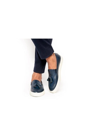 SUPERGLAMOUROUS Philippe Nappa Leather Tassel Slip-On Skate Sneaker (SPGM1354)-AmbrogioShoes