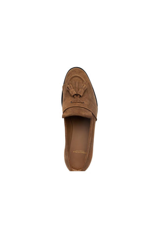 SUPERGLAMOUROUS Romeo Gorain Suede Kiltie Slip-On Tassel Loafer (SPGM1374)-AmbrogioShoes