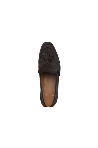 SUPERGLAMOUROUS Romeo Gorain Suede Kiltie Slip-On Tassel Loafer (SPGM1374)-AmbrogioShoes