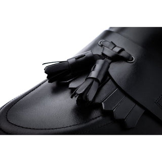 SUPERGLAMOUROUS Romeo Men's Shoes Black Nappa Leather Belgian Skate Sneakers (SPGM1283)-AmbrogioShoes