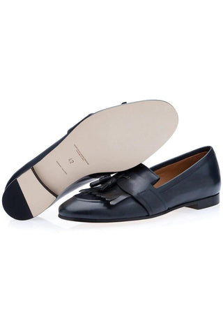 SUPERGLAMOUROUS Romeo Toledo Calf-Skin Leather Tassels Loafers (SPGM1051)-AmbrogioShoes