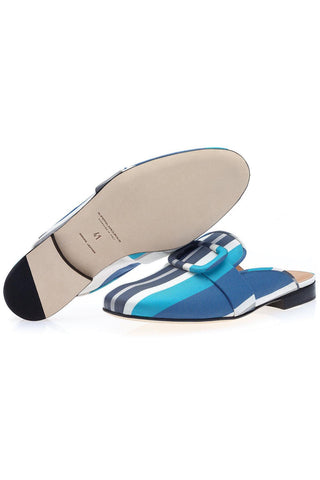 SUPERGLAMOUROUS Savoy Atunis Canvas Slip-On Mule-AmbrogioShoes