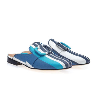 SUPERGLAMOUROUS Savoy Atunis Canvas Slip-On Mule-AmbrogioShoes