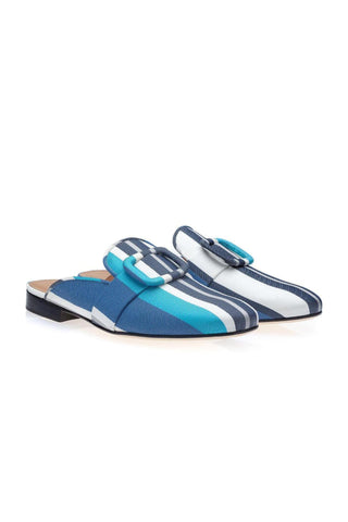 SUPERGLAMOUROUS Savoy Atunis Canvas Slip-On Mule-AmbrogioShoes
