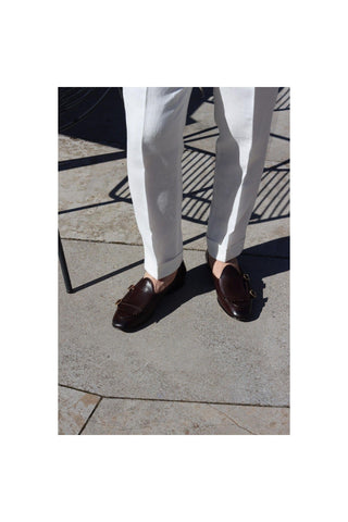 SUPERGLAMOUROUS TANGERINE 7.1 Nappa Double Monk-Strap Belgian Loafers (SPGM1164)-AmbrogioShoes