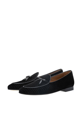 SUPERGLAMOUROUS Tangerine 1 Tejuvelour Velvet Leather Slip-On Loafer (SPGM1375)-AmbrogioShoes