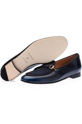 SUPERGLAMOUROUS Tangerine 12 Suede & Leather Belgian Loafers (SPGM1254)-AmbrogioShoes