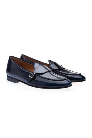 SUPERGLAMOUROUS Tangerine 15.1 Polished Calf-Skin Leather Belgian Loafers (SPGM1317)-AmbrogioShoes