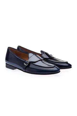 SUPERGLAMOUROUS Tangerine 15.1 Polished Leather Belgian Loafer-AmbrogioShoes