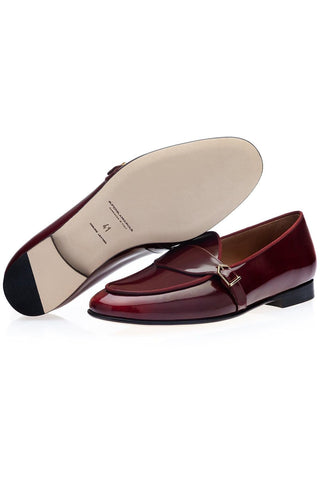 SUPERGLAMOUROUS Tangerine 15.1 Polished Leather Belgian Loafers (SPGM1317)-AmbrogioShoes
