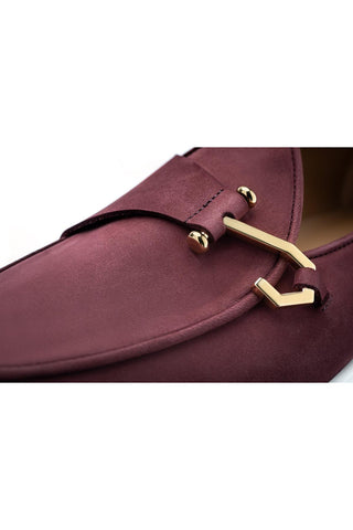 SUPERGLAMOUROUS Tangerine 16 Airwalk Nubuck Leather Single-Monk Slip-on Sneaker (SPGM1364)-AmbrogioShoes