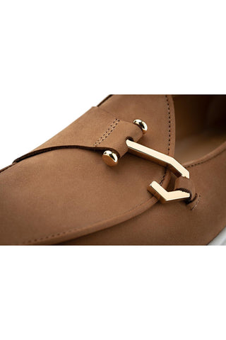 SUPERGLAMOUROUS Tangerine 16 Airwalk Nubuck Leather Single-Monk Slip-on Sneaker (SPGM1364)-AmbrogioShoes