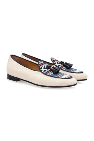 SUPERGLAMOUROUS Tangerine 2 Canvas Belgian Loafer
