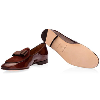 SUPERGLAMOUROUS Tangerine 3 Suede / Calf-Skin Leather Belgian Loafer (SPGM1357)-AmbrogioShoes