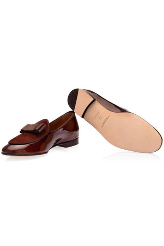 SUPERGLAMOUROUS Tangerine 3 Suede / Leather Belgian Loafer-AmbrogioShoes