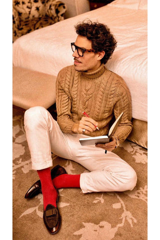 SUPERGLAMOUROUS Tangerine 3 Suede / Leather Belgian Loafer (SPGM1357)