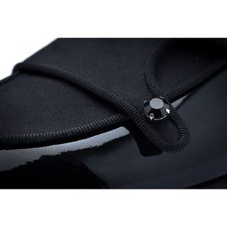 SUPERGLAMOUROUS Tangerine 7 Black Shiny Patent Leather Double Monk Belgian Loafers (SPGM1257)