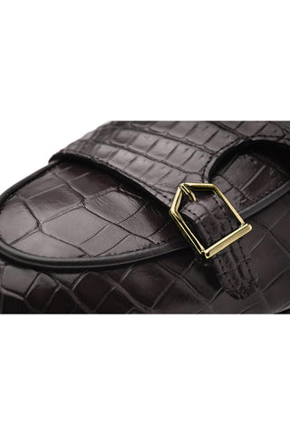 SUPERGLAMOUROUS Tangerine 7 Crocodile-Skin Double-Monk Mule (SPGM1362)-AmbrogioShoes