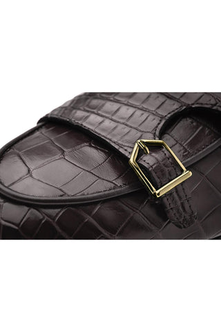 SUPERGLAMOUROUS Tangerine 7 Exotic Crocodile Double Monk Mule (SPGM1350)-AmbrogioShoes