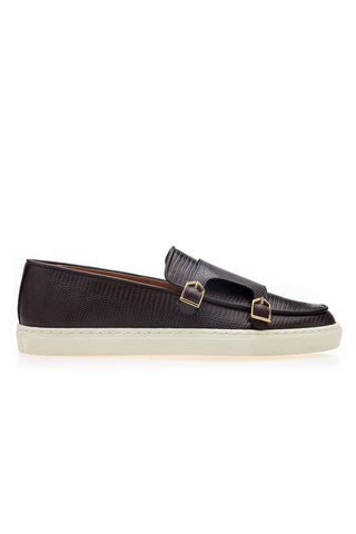SUPERGLAMOUROUS Tangerine 7 Lizard Embossed Slip-On Sneaker (SPGM1339)-AmbrogioShoes