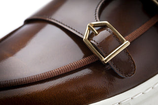 SUPERGLAMOUROUS Tangerine 7 Men's Shoes Calf-Skin Leather Double-Monk Skate Sneaker (SPGMS1359)-AmbrogioShoes