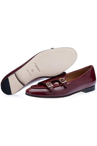 SUPERGLAMOUROUS Tangerine 7 Polished Leather Belgian Loafer-AmbrogioShoes