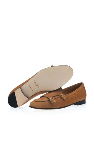 SUPERGLAMOUROUS Tangerine 7 Suede Double Monk-Strap-AmbrogioShoes