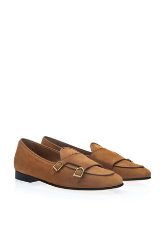 SUPERGLAMOUROUS Tangerine 7 Suede Double Monk-Strap-AmbrogioShoes